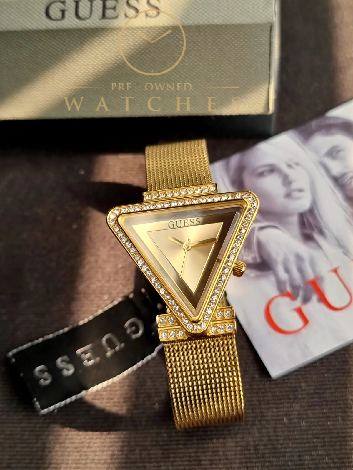 Guess Women’s Quartz Gold Stainless Steel Gold Dial 34mm Watch GW0508L2 - Image 3
