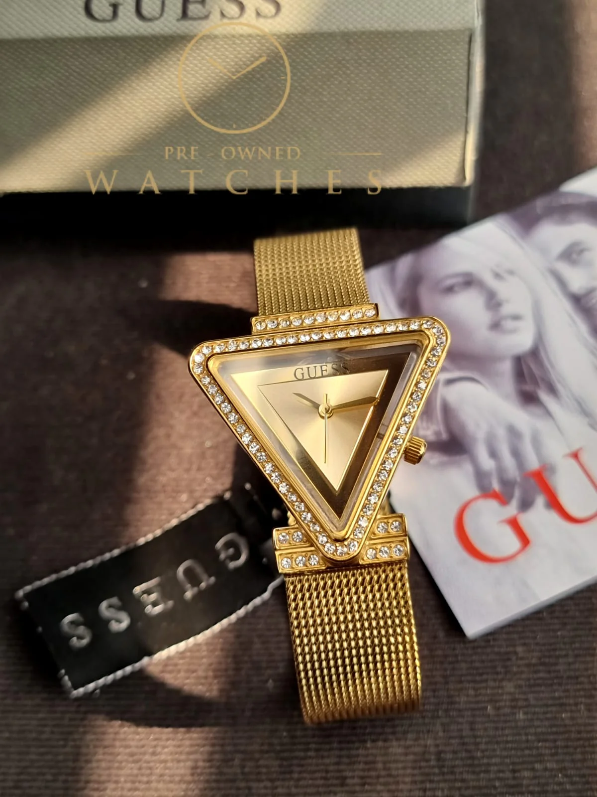 Guess Women’s Quartz Gold Stainless Steel Gold Dial 34mm Watch GW0508L2 - Image 4