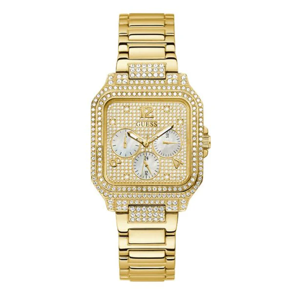 Guess Women’s Quartz Gold Stainless Steel Gold Dial 35mm Watch GW0472L2