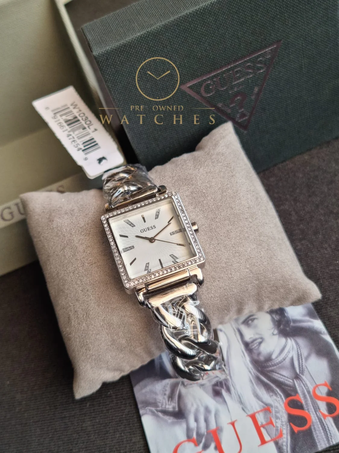 Guess Women’s Quartz Silver Stainless Steel Silver Dial 28mm Watch W1030L1 - Image 5