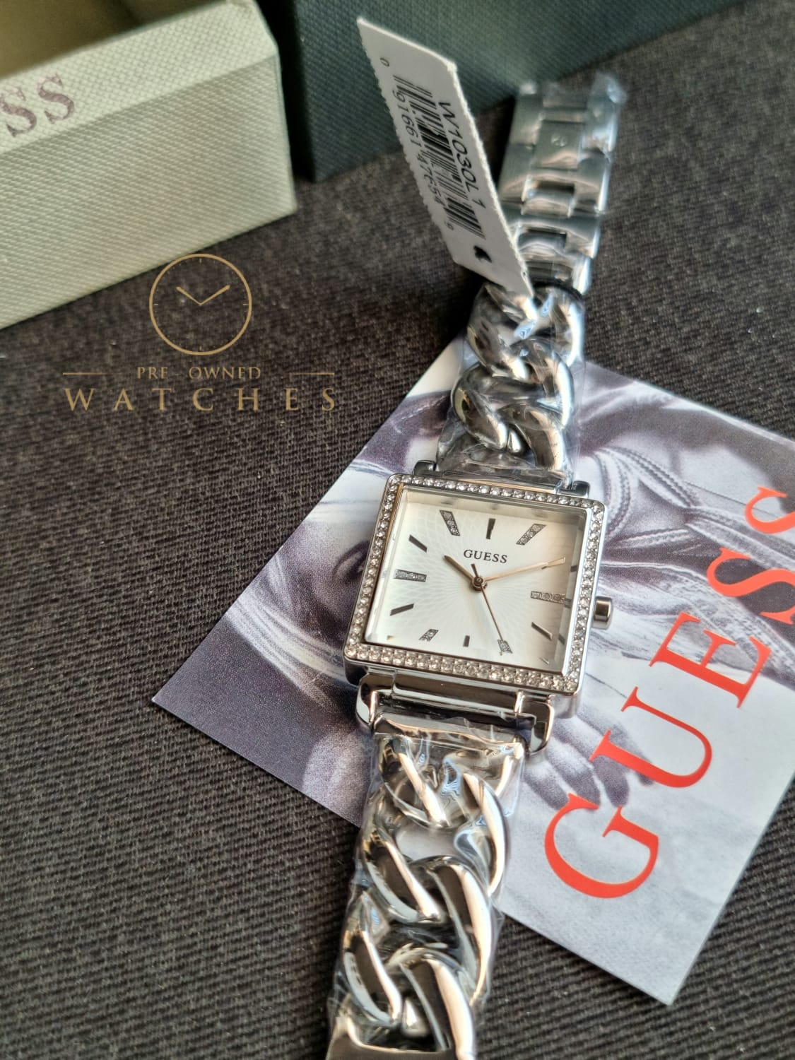 Guess Women’s Quartz Silver Stainless Steel Silver Dial 28mm Watch W1030L1 - Image 6