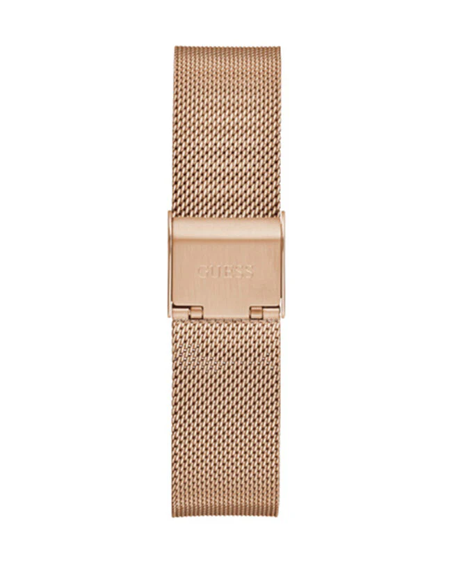 Guess Womens Rose Gold Stainless Steel Case Rose Gold Crystals Dial Rose Gold Mesh Stainless Steel Bracelet Watch GW0477L3 - Image 5