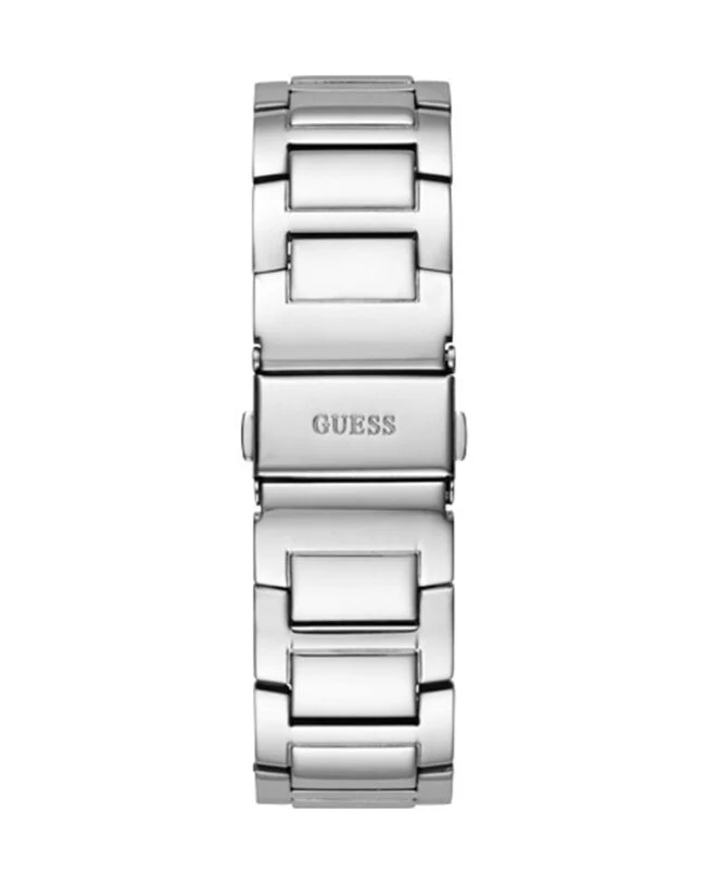 Guess Womens Silver Stainless Steel Case With Crystals Day+Date Silver Dial Silver Stainless Steel Bracelet Watch GW0464L1 - Image 4