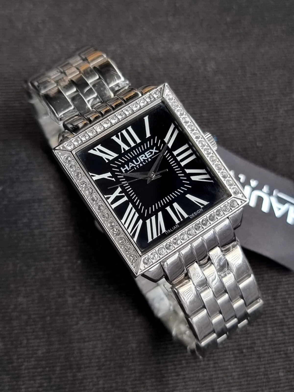 Haurex Ladies Watch Square Black Dial 34mm Dial Watch - Image 3