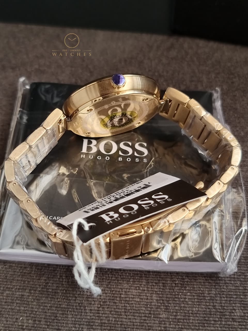 HUGO BOSS Allusion Gold Stainless Steel Gold Dial Quartz Watch for Ladies - 1502415 - Image 2