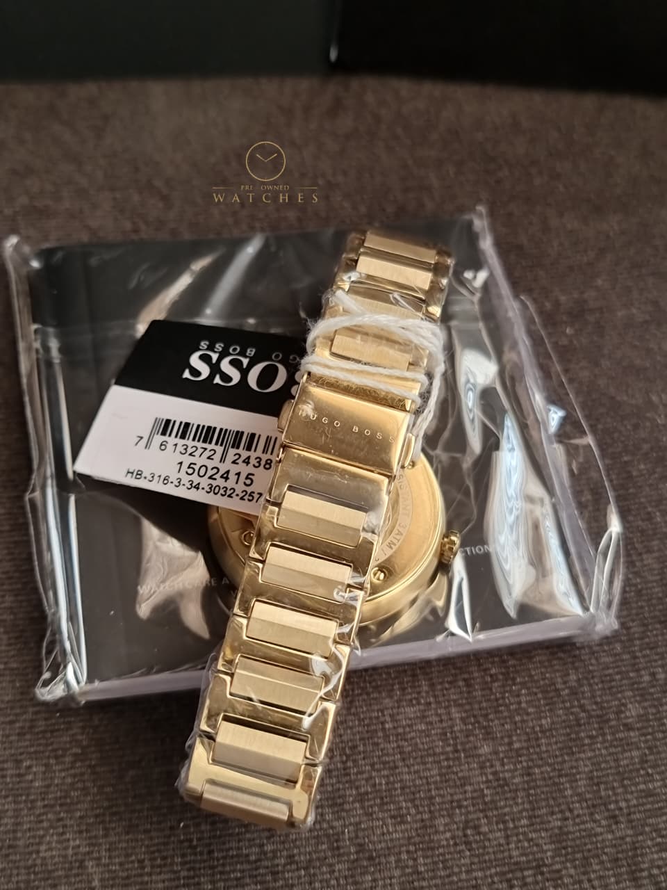 HUGO BOSS Allusion Gold Stainless Steel Gold Dial Quartz Watch for Ladies - 1502415 - Image 3