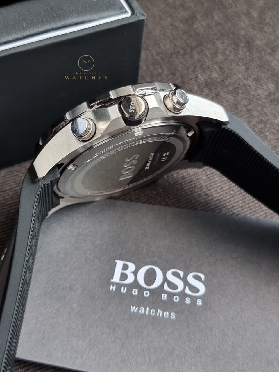 Hugo Boss Globetrotter Analog Gray Dial Men's Watch-1513931 - Image 4