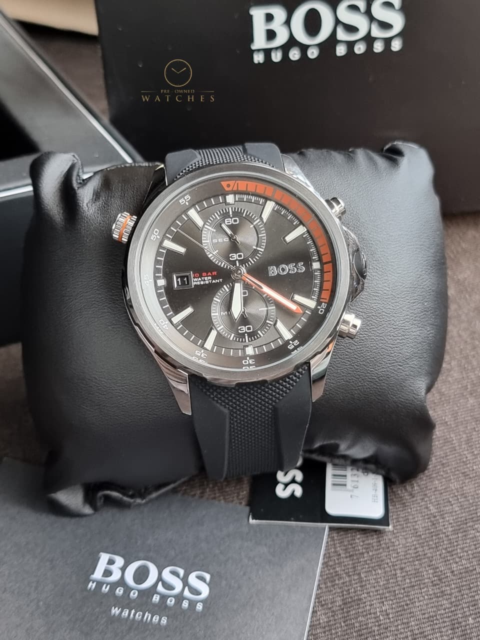 Hugo Boss Globetrotter Analog Gray Dial Men's Watch-1513931 - Image 7