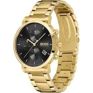 Hugo Boss Men’s Chronograph Quartz Stainless Steel Black Dial 43mm Watch 1513781 - Image 2
