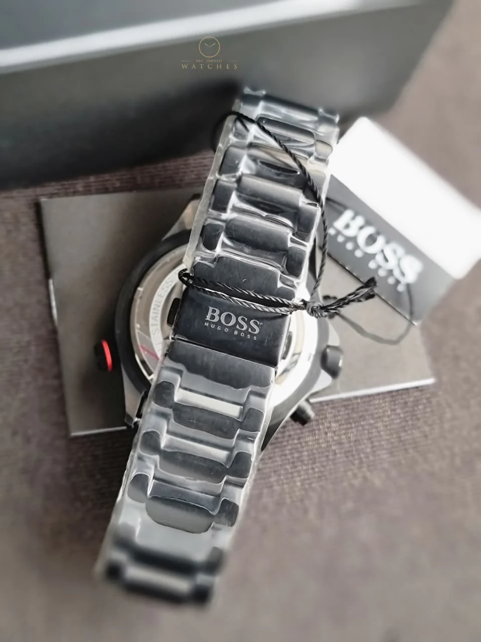 Hugo Boss Men’s Chronograph Quartz Stainless Steel Black Dial 46mm Watch 1513825 - Image 5