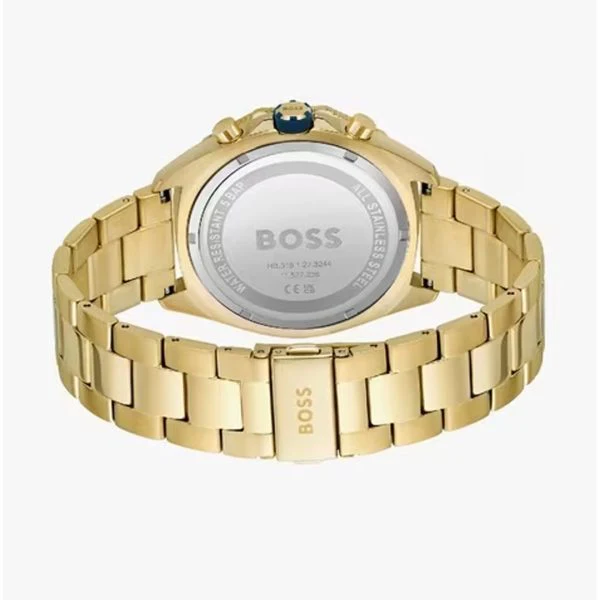 Hugo Boss Men’s Quartz Gold Stainless Steel Blue Dial 44mm Watch 1513973 - Image 3