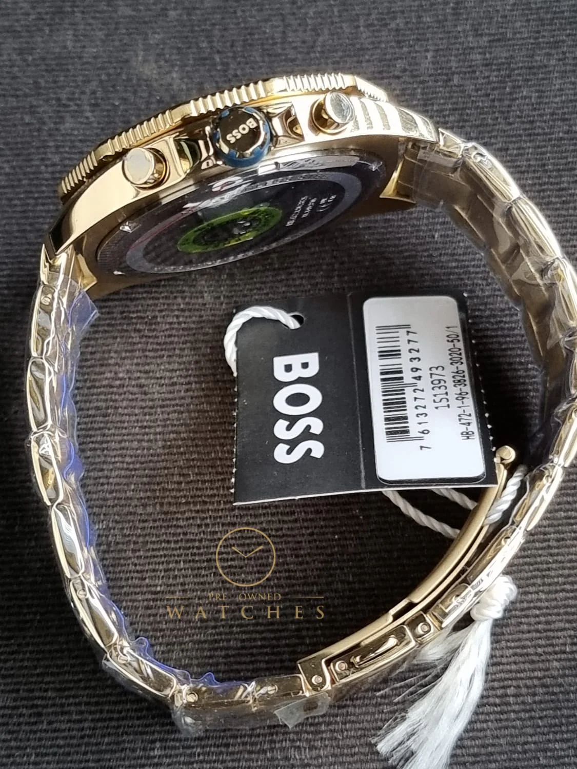 Hugo Boss Men’s Quartz Gold Stainless Steel Blue Dial 44mm Watch 1513973 - Image 7