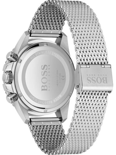Hugo Boss Men’s Quartz Silver Stainless Steel Green Dial 46mm Watch 1513905 - Image 3