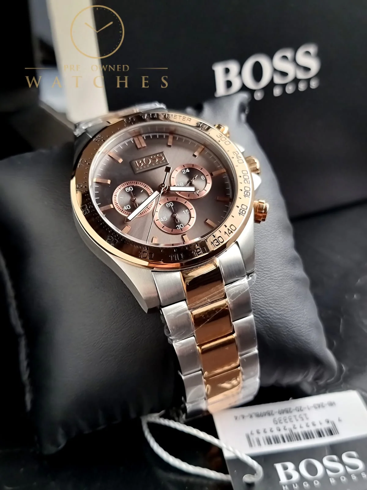 Hugo Boss Men’s Two-Tone Rose Gold Silver Watch 1513339 - Image 3