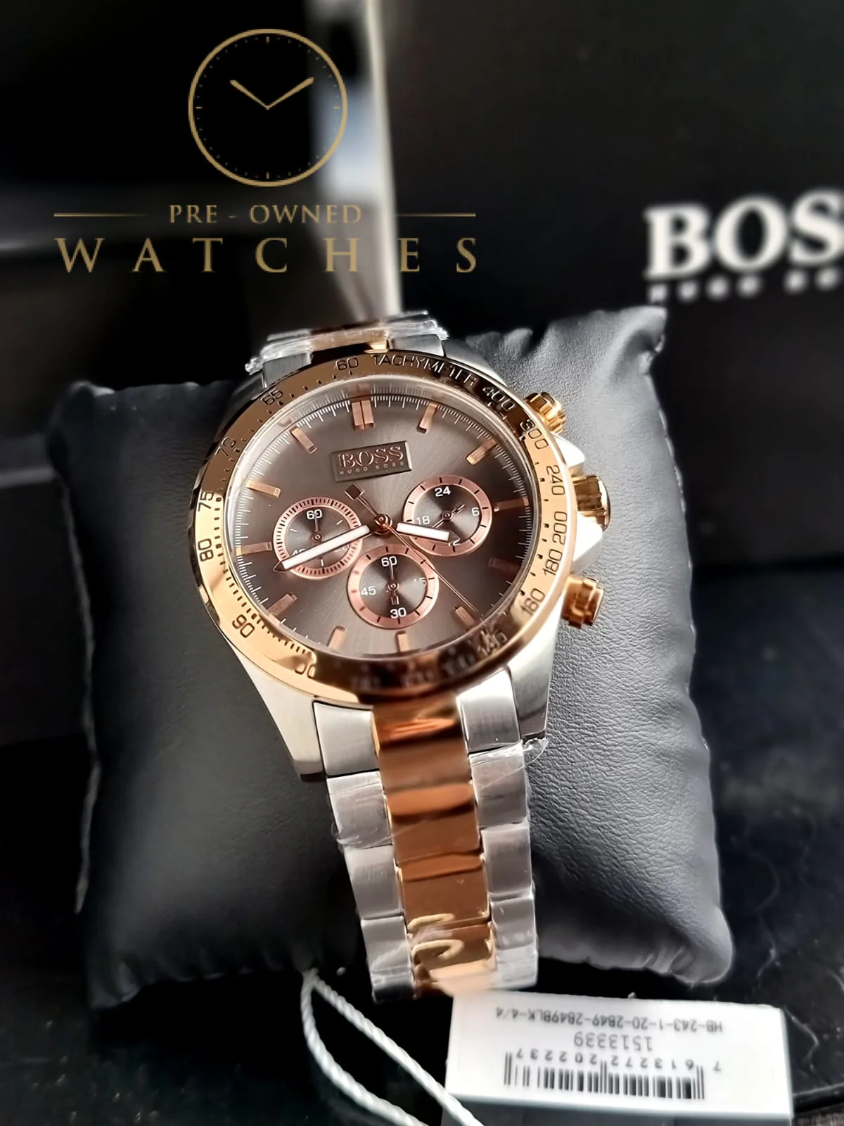 Hugo Boss Men’s Two-Tone Rose Gold Silver Watch 1513339 - Image 4