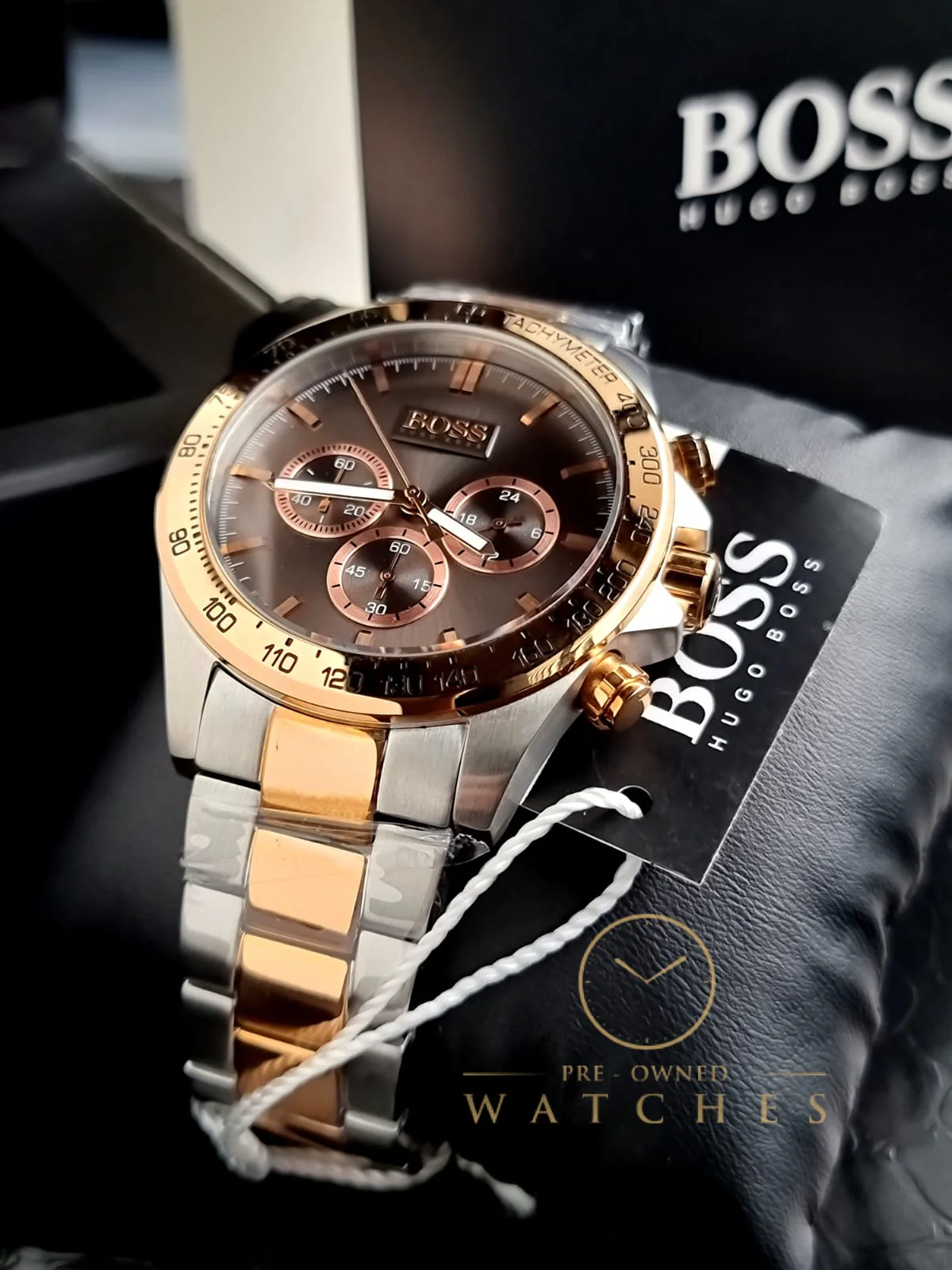 Hugo Boss Men’s Two-Tone Rose Gold Silver Watch 1513339 - Image 7