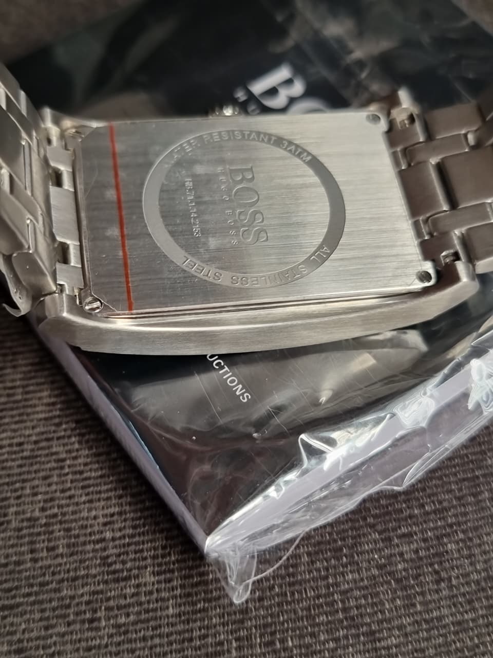 Hugo Boss Rectangular Black Dial Quartz Watch 1512383 - Image 3
