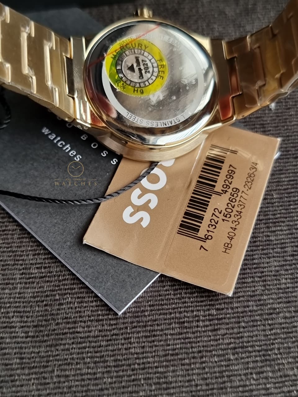 HUGO BOSS Stainless Steel Analog Gold Dial Women's Watch-1502715 - Image 4
