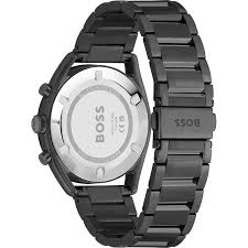 Hugo Boss TOP Black Stainless Steel Rose Gold Dial Chronograph Quartz Watch for Gents - 1514095 - Image 3