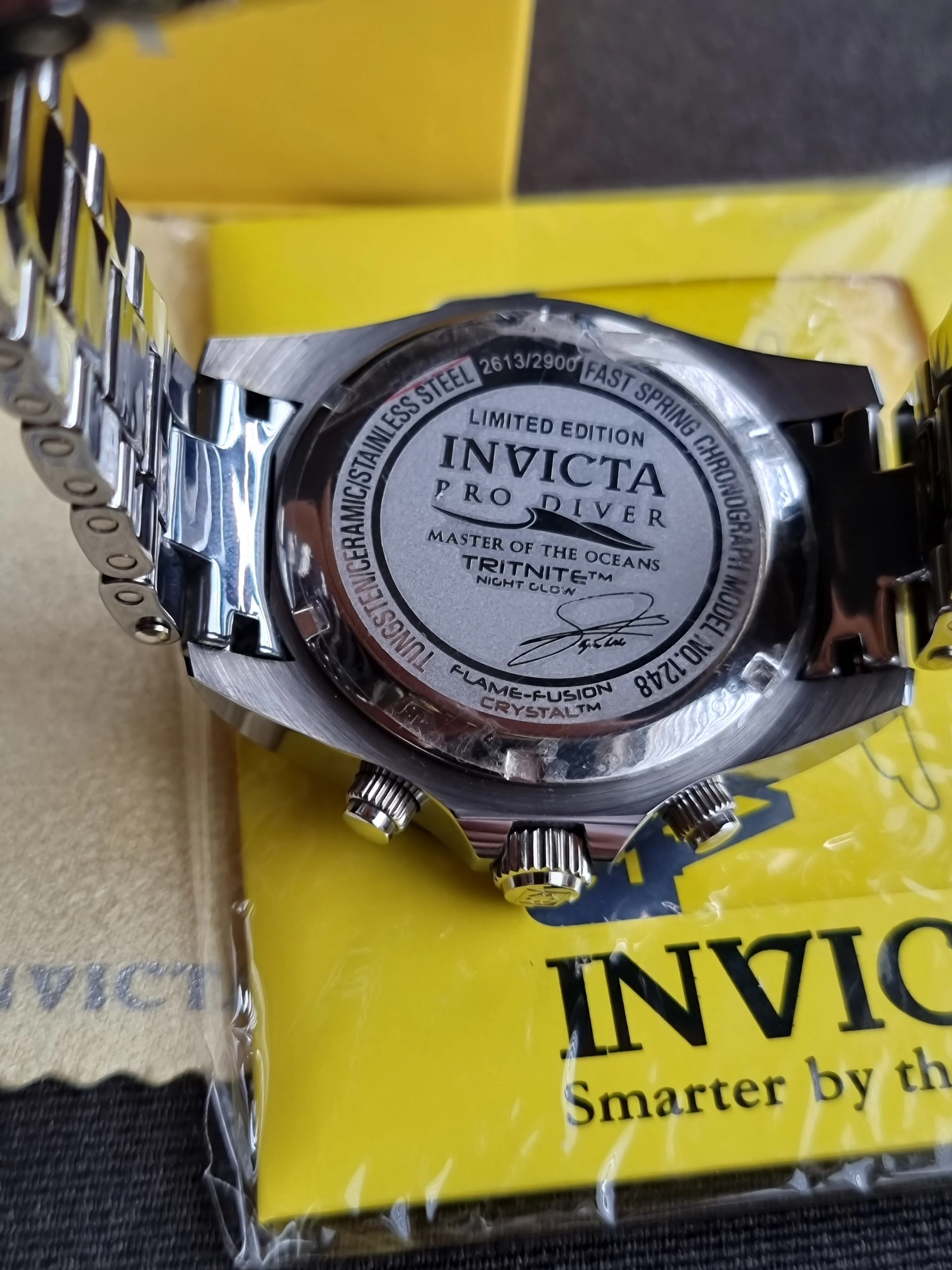 Invicta 1248 Men's Tungsten Gents Watch Quartz Watch - Image 5