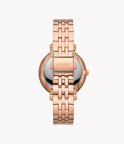 Jacqueline Sun Moon Multifunction Rose Gold-Tone Stainless Steel Watch - Image 2