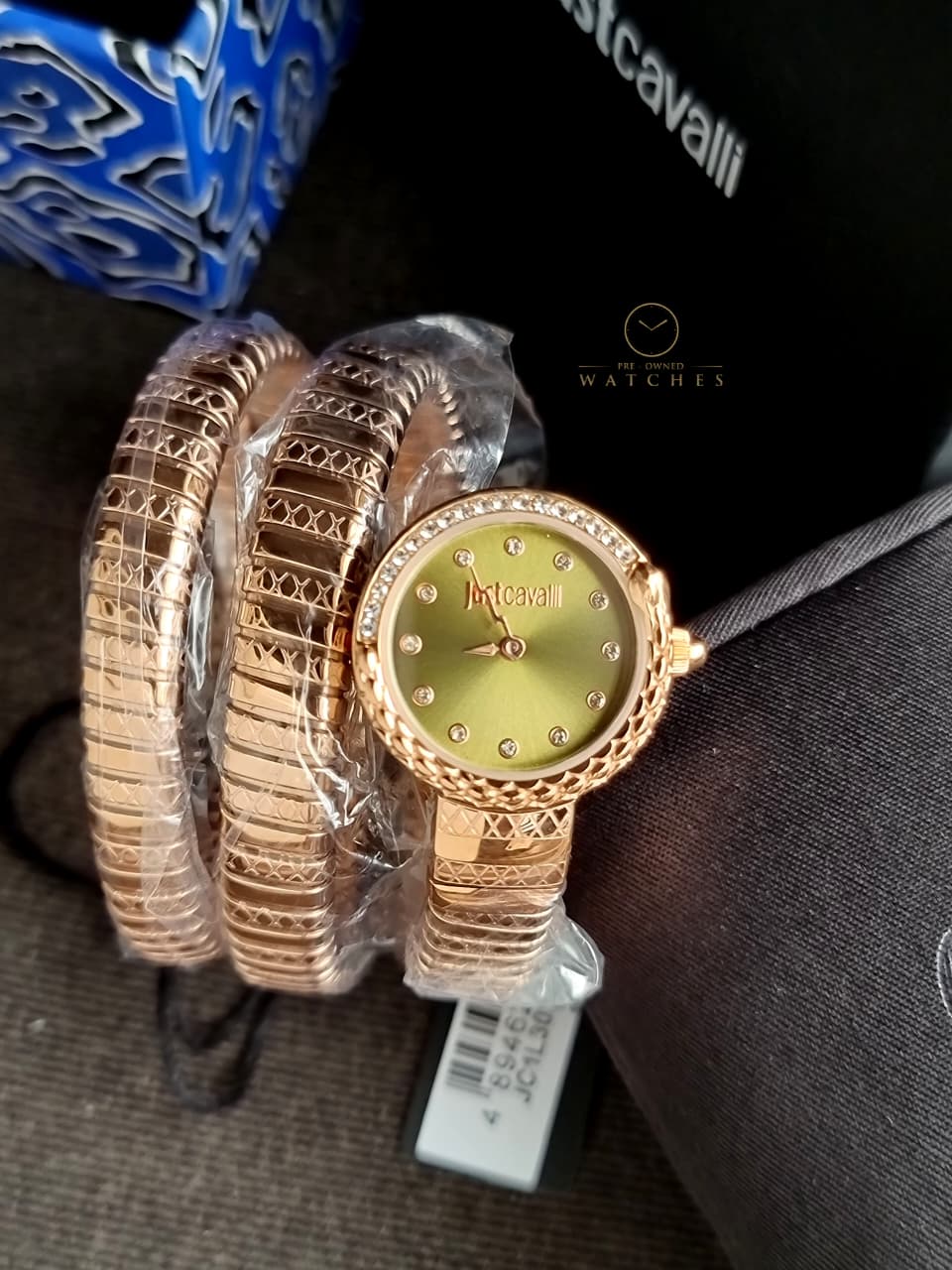 Just Cavalli Enchanting Snake JC1L302M0045 Women's Watch – Green Dial, Rose Gold Stainless Steel, Quartz - Image 4