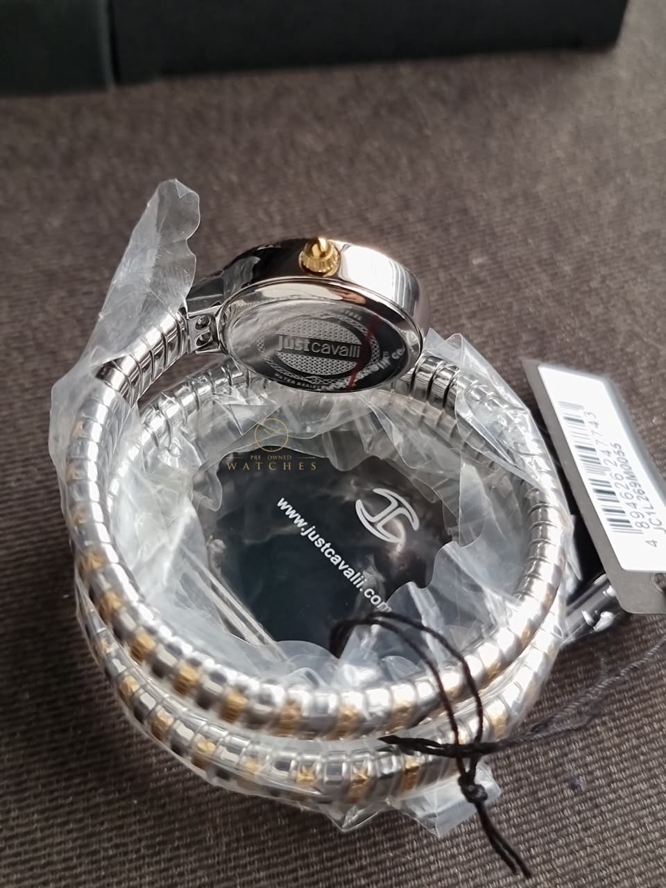 JUST CAVALLI Signature Snake Quartz Silver Dial Women's Watch SKU: JC1L269M0055 - Image 5