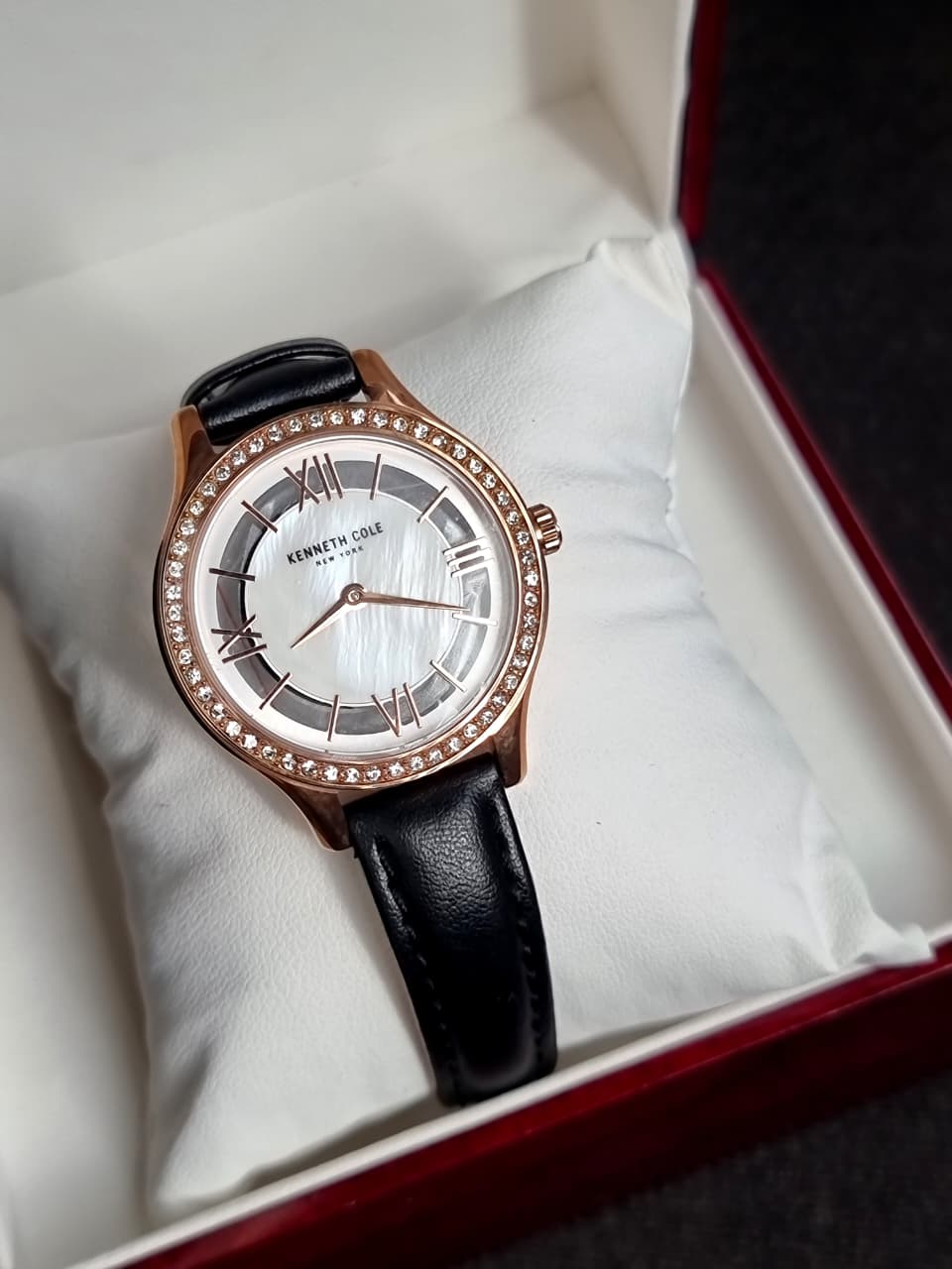 kenneth Cole Ladies Watch Skeleton dial Quartz Watch