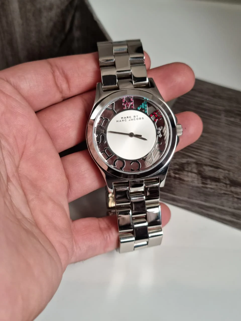 MARC BY MARC JACOBS Henry Quartz Silver Dial Stainless Steel Ladies Watch - Image 3
