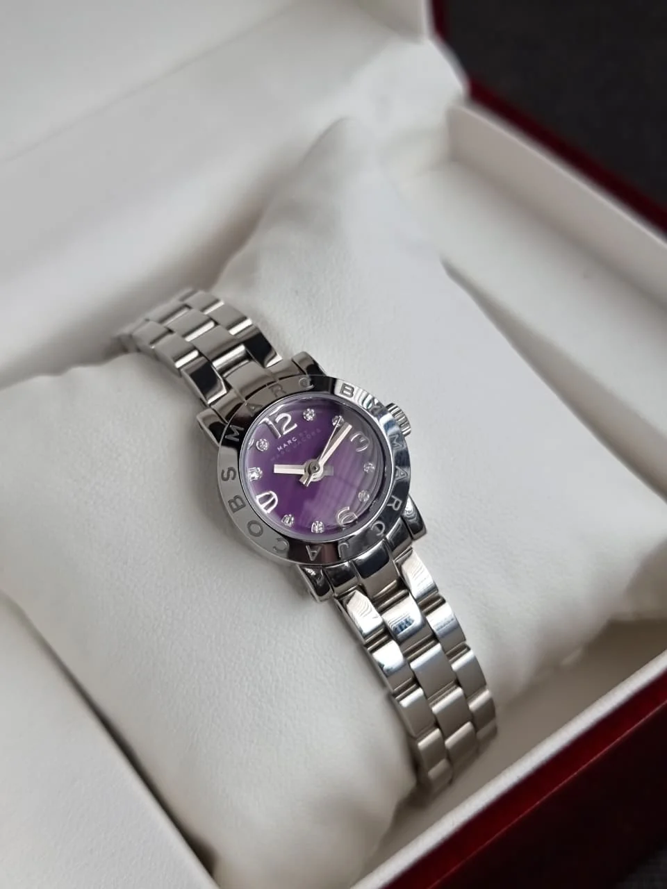 Marc by Marc Jacobs MBM3228 Purple Dial Stainless Steel Women’s Watch - Image 3