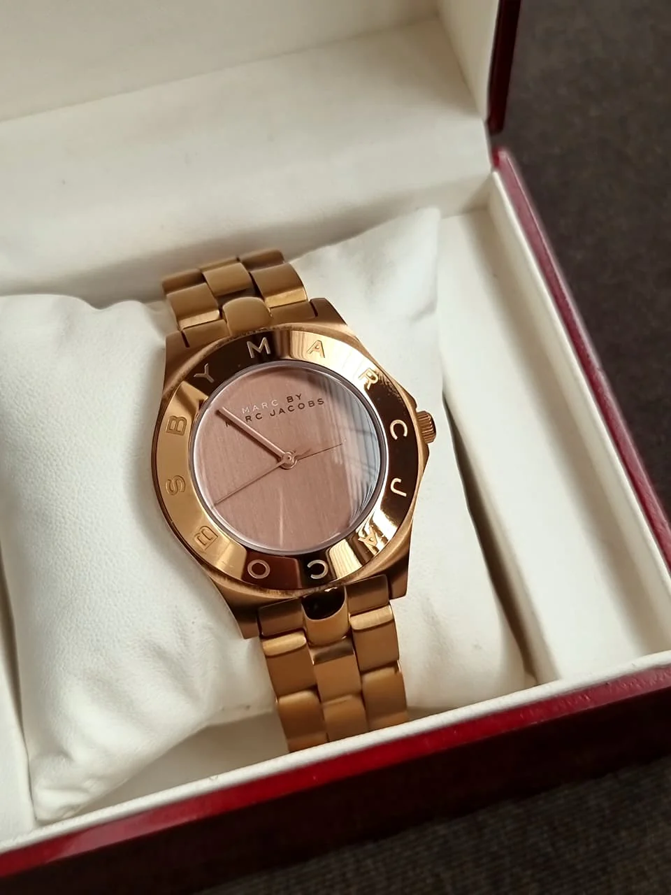 Marc by Marc Jacobs Women’s Quartz Copper Stainless Steel Shine Brown Dial 35mm Watch MBM3128 - Image 3