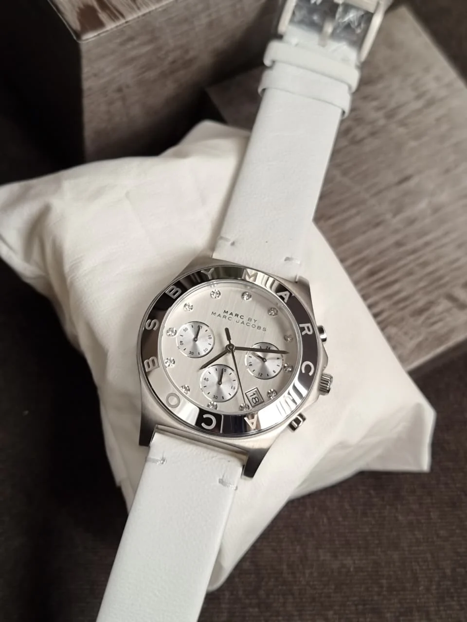 Marc by Marc Jacobs Women’s Quartz Leather Strap Silver Dial 38mm Watch MBM1187 - Image 2