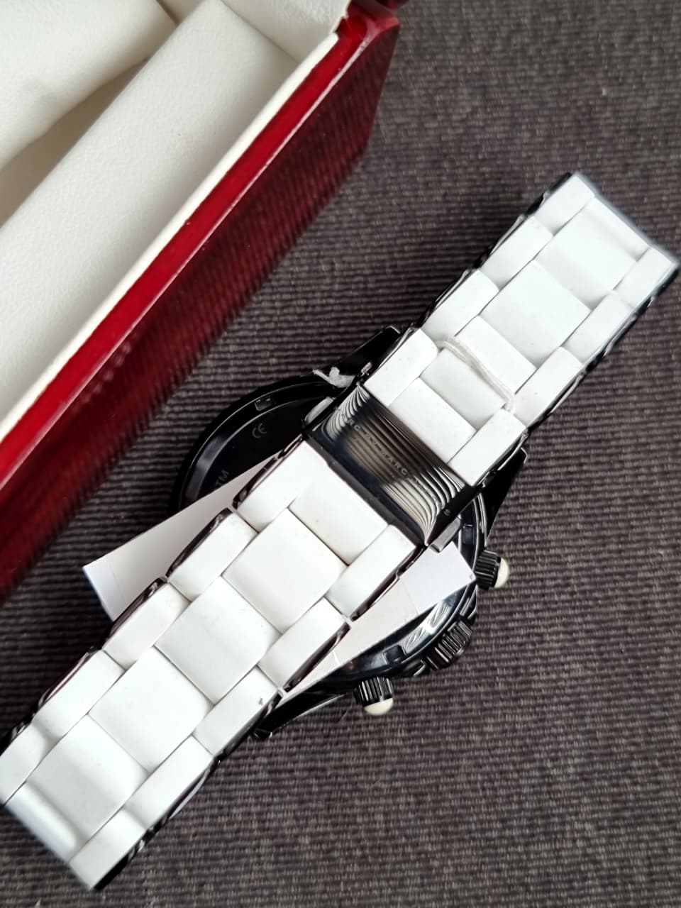Marc by Marc Jacobs Women’s Quartz Silicone Stainless Steel Chain White Dial 40mm Watch MBM2574 - Image 5