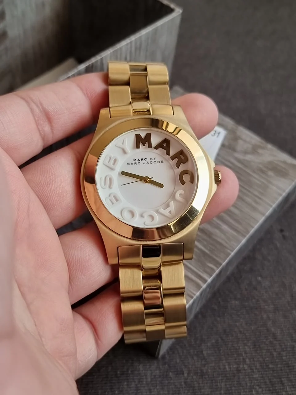 Marc Jacobs Marc Women's MBM3134 Rivera Gold Watch, White - Image 3