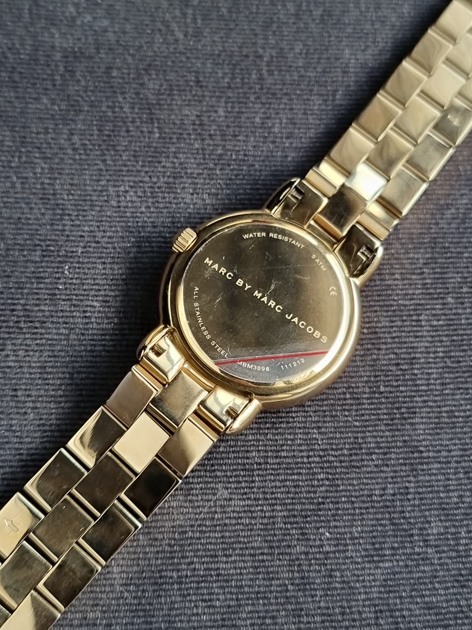 MARC JACOBS MARCI GOLD TONE 36mm Dial,STAINLESS STEEL LINK BRACELET WATCH MBM3098 - Image 5
