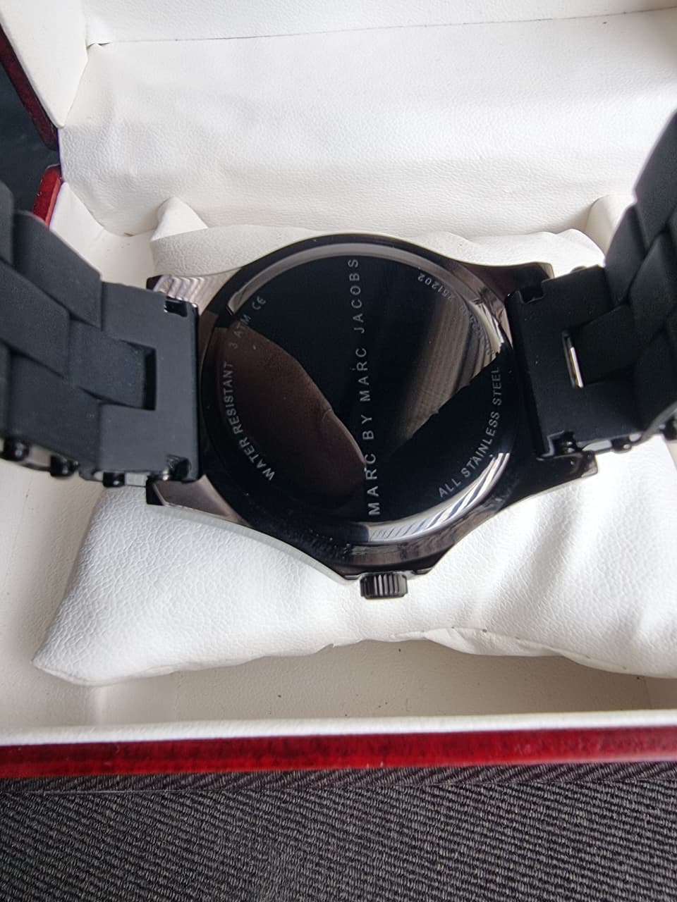 Marc Jacobs Pelly Black Dial Black Silicone Strap Watch For Women - MBM2529 - Image 4