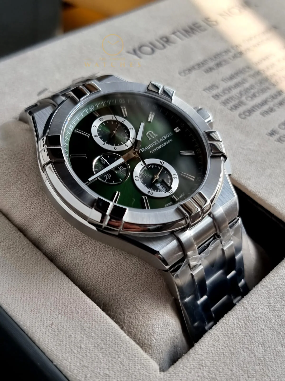 MAURICE LACROIX AI1018-SS002-630-1 Aikon Quartz Chronograph Watch for Men - Image 4