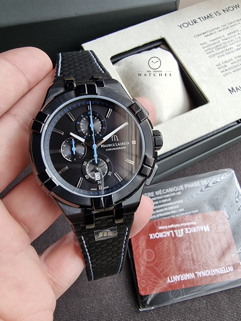 Maurice Lacroix Aikon AI1018-PVB01-337-1 Mens Chronograph - Image 8