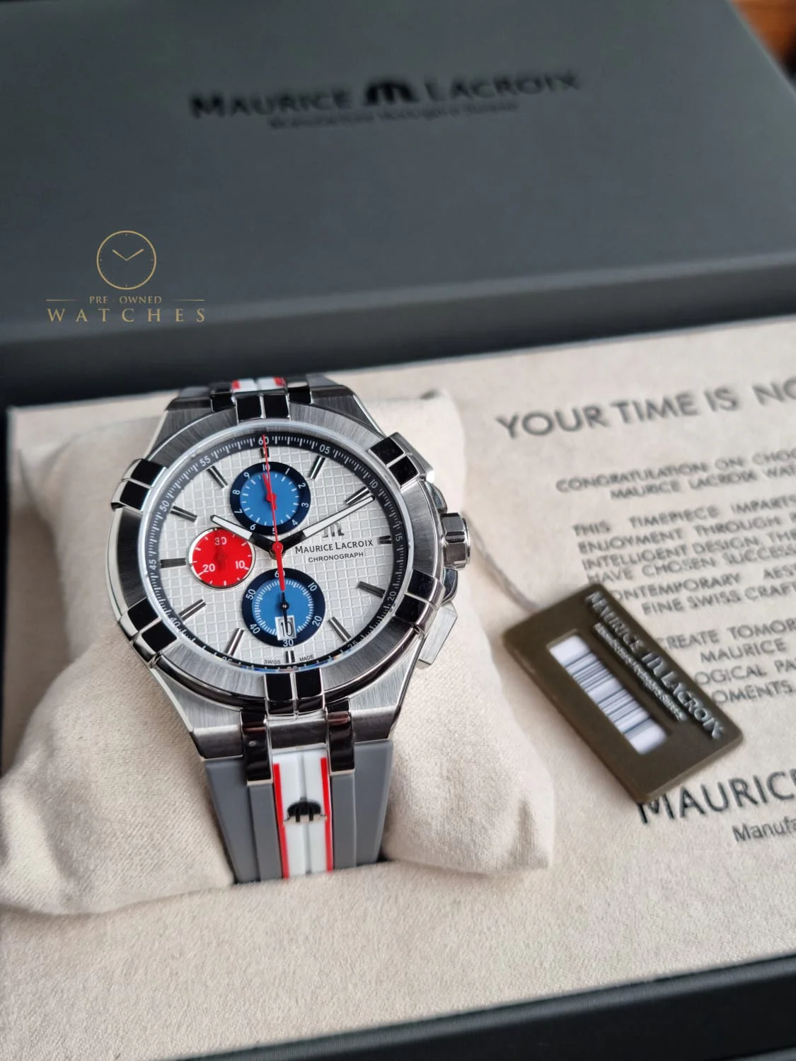 Maurice Lacroix Aikon AI1018-TT031-130-2 Aikon Chronograph Mahindra Racing Watch AI1018.TT031.130.2 - Image 4
