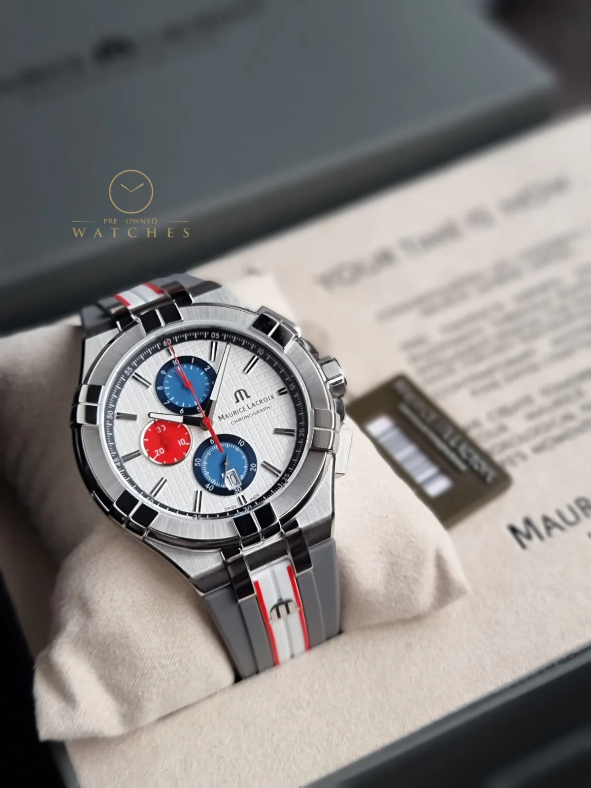 Maurice Lacroix Aikon AI1018-TT031-130-2 Aikon Chronograph Mahindra Racing Watch AI1018.TT031.130.2 - Image 6