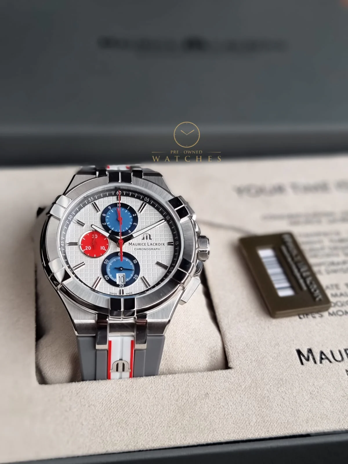 Maurice Lacroix Aikon AI1018-TT031-130-2 Aikon Chronograph Mahindra Racing Watch AI1018.TT031.130.2 - Image 7