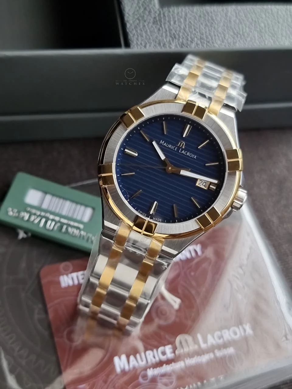 Maurice Lacroix Aikon Blue/Steel Ø42 mm Ref: AI1008-PVY13-433-1 - Image 3