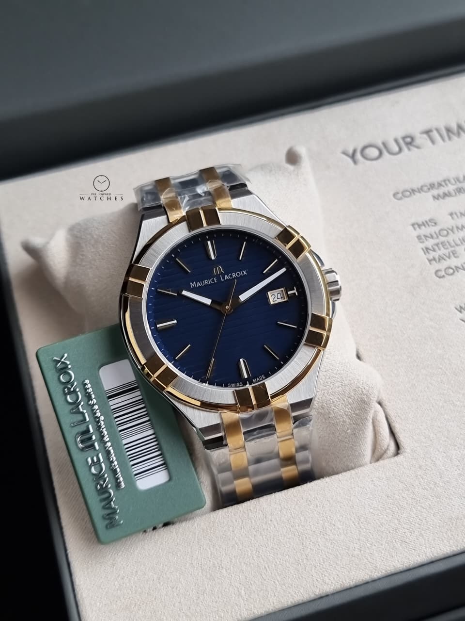 Maurice Lacroix Aikon Blue/Steel Ø42 mm Ref: AI1008-PVY13-433-1 - Image 5
