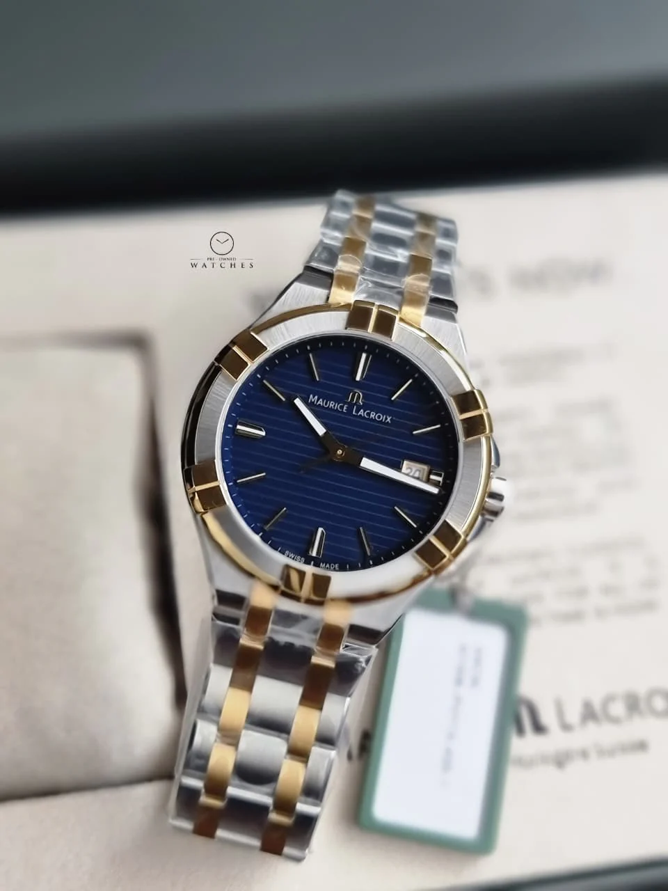 Maurice Lacroix Aikon Blue/Steel Ø42 mm Ref: AI1008-PVY13-433-1 - Image 7