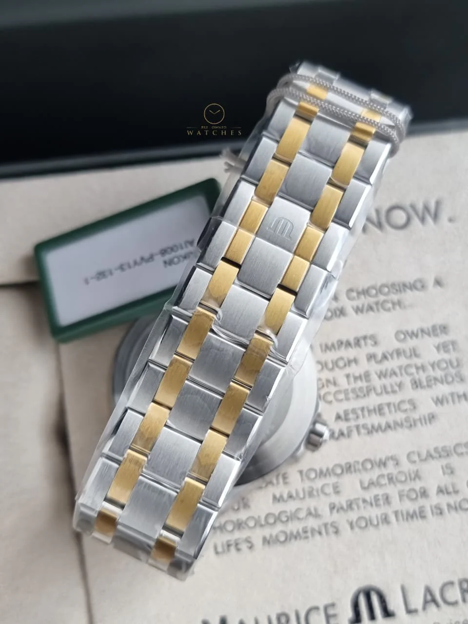 Maurice Lacroix Aikon Quartz Silver colored Yellow gold toned steel AI1008-PVY13-132-1 - Image 4