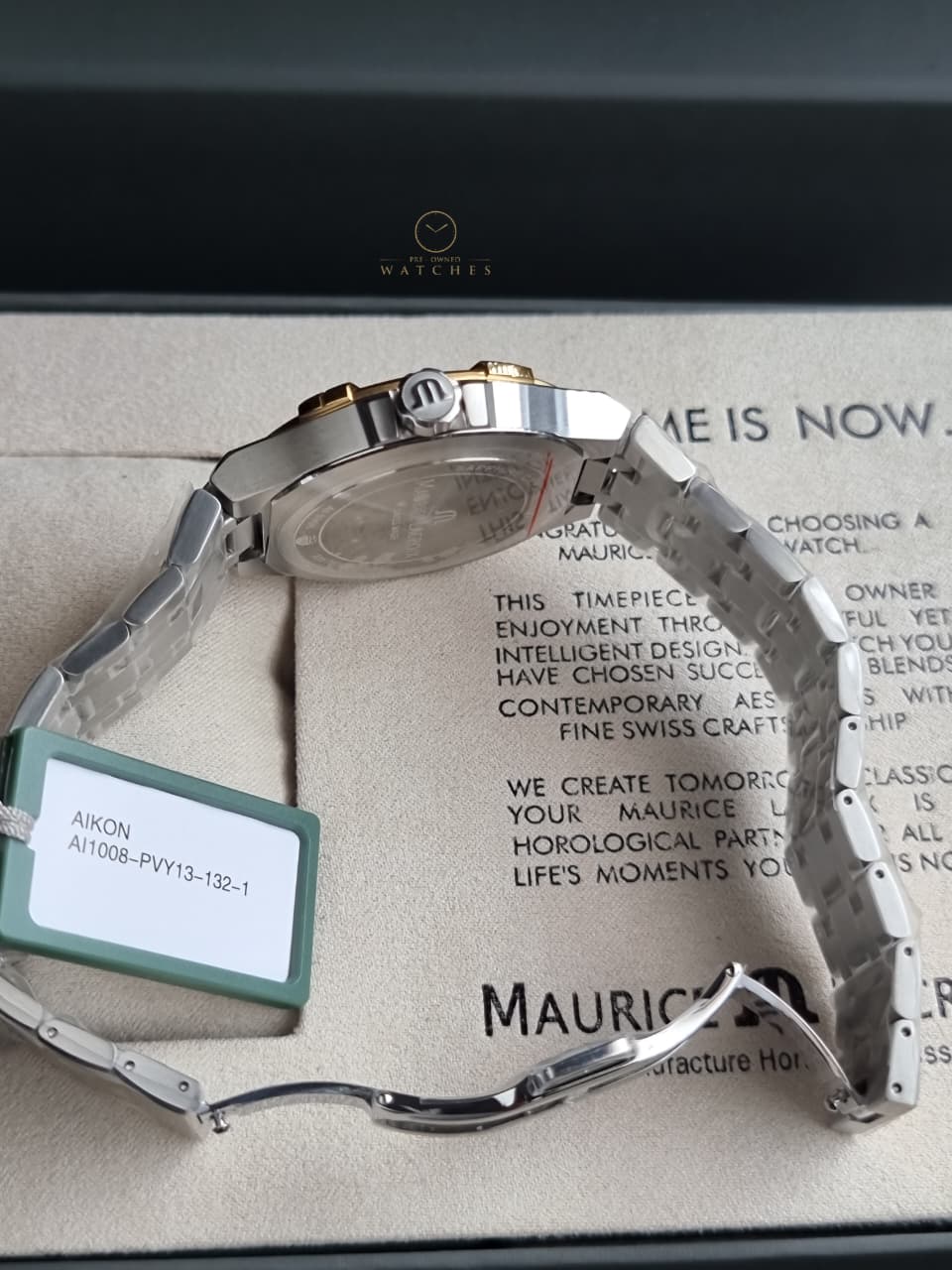 Maurice Lacroix Aikon Quartz Silver colored Yellow gold toned steel AI1008-PVY13-132-1 - Image 5