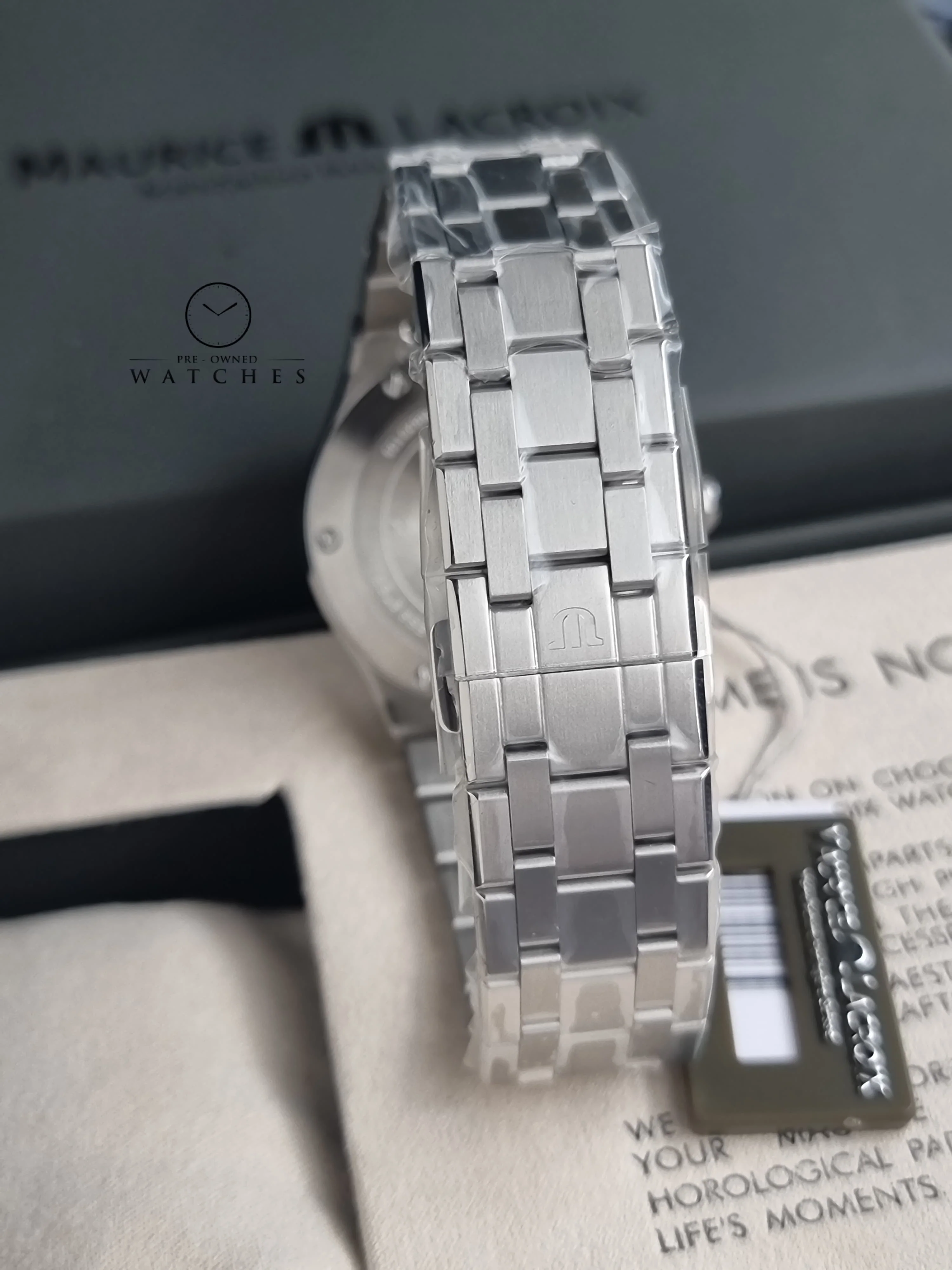 Maurice Lacroix Aikon Silver Stainless Steel Black Dial Quartz Watch for Gents - AI1108-SS002-330-1 - Image 6