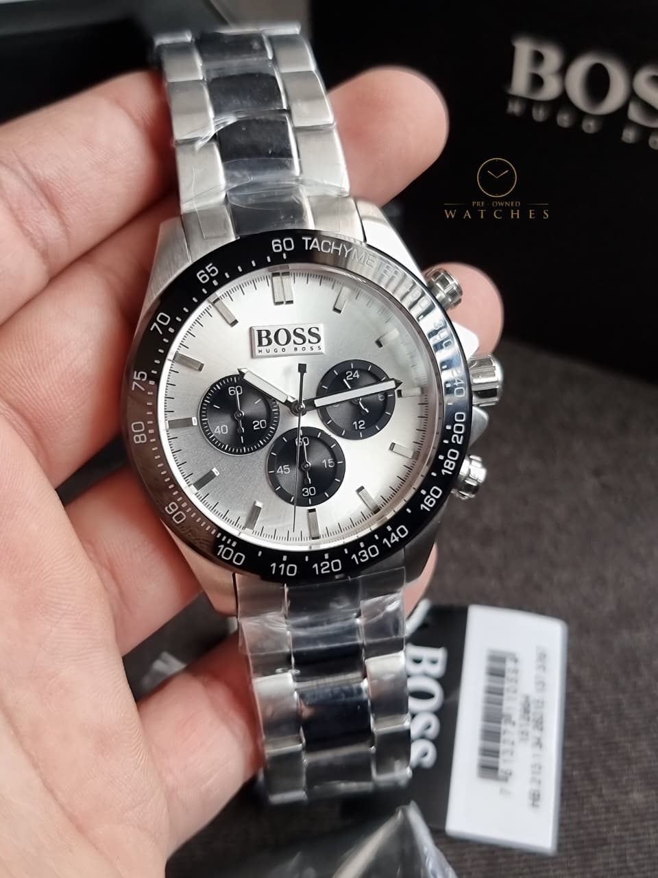 Men's Hugo Boss Chronograph Stainless Steel Watch 1512964 - Image 8