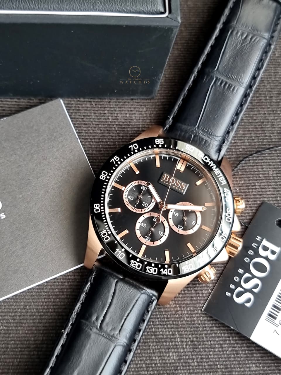 Mens Hugo Boss Chronograph Watch 1513218 - Image 2