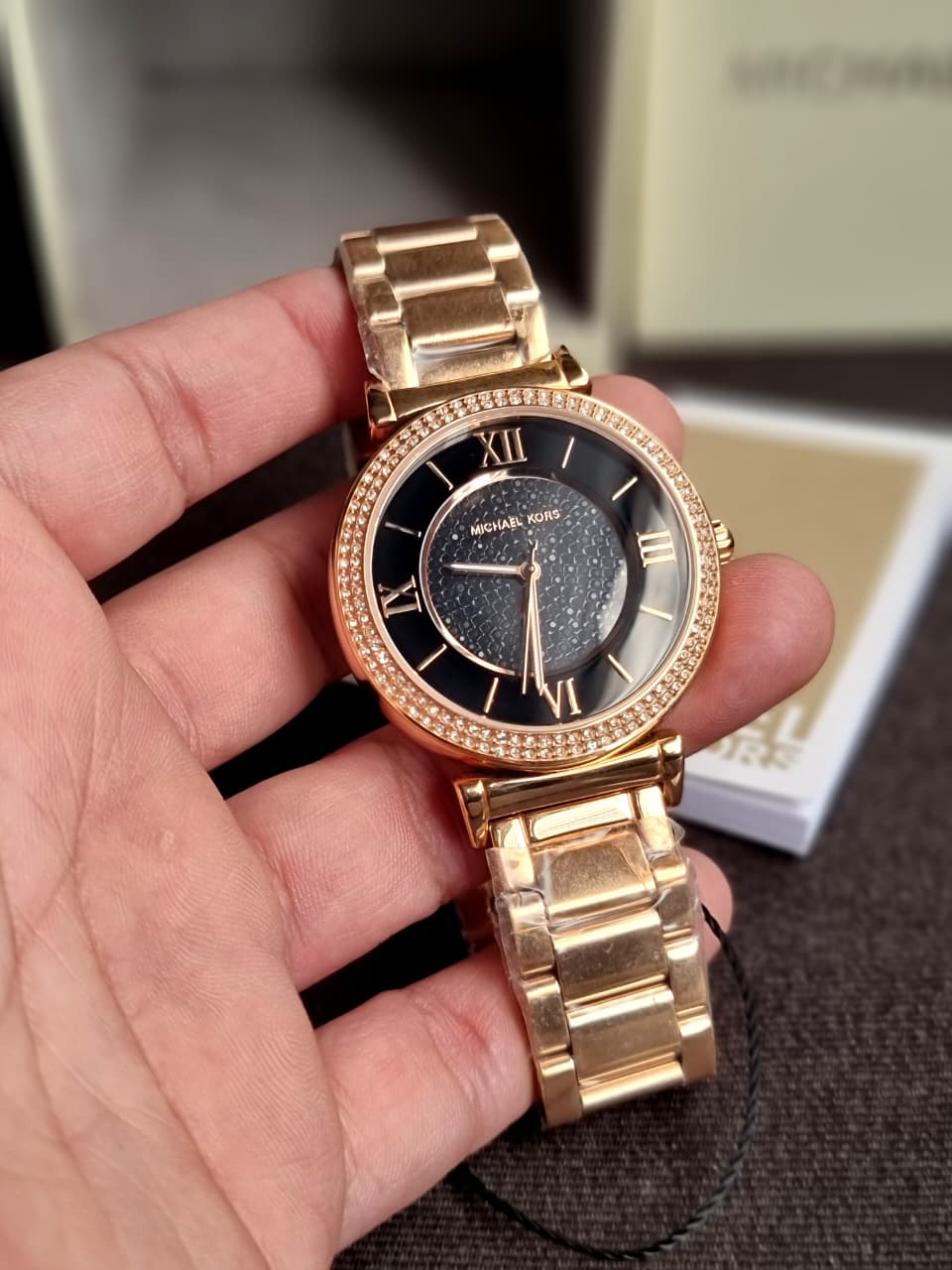 Michael Kors Analog Black Dial Women's Watch-MK3356 - Image 4